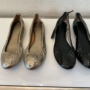NWOT Lot of 2 pairs BANANA REPUBLIC LEATHER BALLET  FLATS 😍♥️